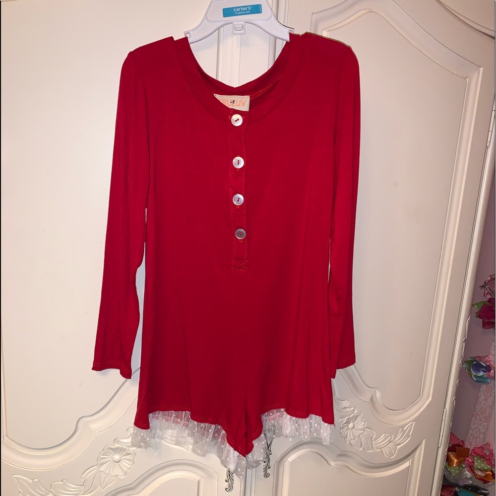 Truluv red romper